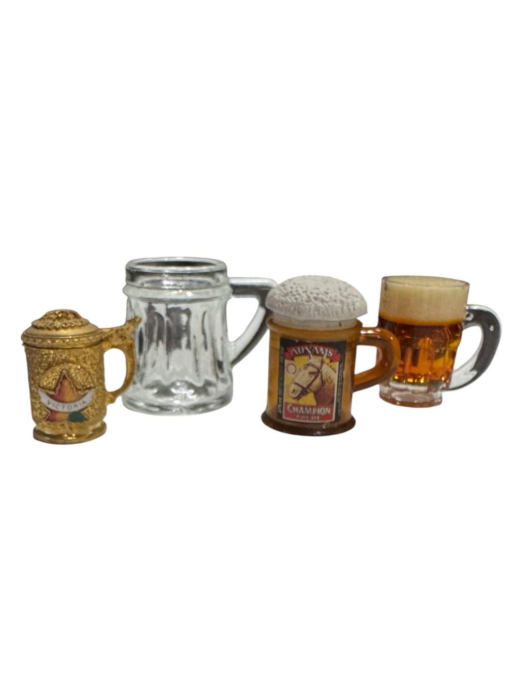 Lot of 4 Vintage Miniature Beer Mugs and Stein
